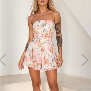 Saints & Secrets floral romper.